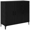 vidaXL Sideboard Schwarz Eichen-Optik 34 x 90 x 80 cm Holzwerkstoff