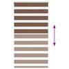 vidaXL Zebrarollo Braun 70x100 cm Stoffbreite 65,9 cm Polyester