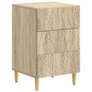 vidaXL Nachttisch Sonoma-Eiche 43 x 39,5 x 66,5 cm Holzwerkstoff