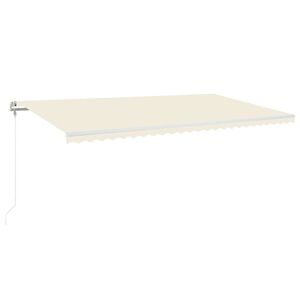 vidaXL Markise Automatisch Einziehbar 600x350 cm Creme