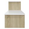 vidaXL TV-Schrank Sonoma-Eiche Wei&szlig; 180x30x43 cm Holzwerkstoff