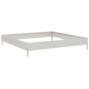 vidaXL Hochbeet 100x100x18,5 cm Edelstahl