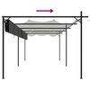 vidaXL Pergola mit Schiebedach Anthrazit 589x292x230 cm