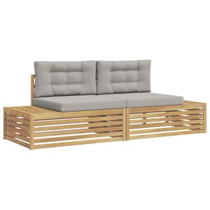 vidaXL Outdoor-Sofagarnitur Wei&szlig; 230,5 x 83 x 73 cm Polyester