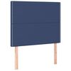 vidaXL Boxspringbett mit Matratze Blau 100x200 cm Stoff
