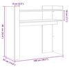 vidaXL Konsolentisch Räuchereiche 100x35x90 cm Holzwerkstoff