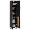 vidaXL Highboard Schwarz Eichen-Optik 34,5 x 34 x 180 cm Holzwerkstoff