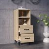 vidaXL Sideboard Sonoma-Eiche 34,5x34x90 cm Holzwerkstoff