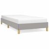 vidaXL Bettgestell ohne Matratze Hellgrau 90x200 cm Stoff
