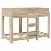 vidaXL Etagenbett f&uuml;r Kinder Sonoma-Eiche 80 x 160 cm Holzwerkstoff