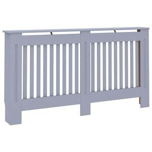 vidaXL Heizk&ouml;rperverkleidung Anthrazit 152x19x81,5 cm Holzwerkstoff