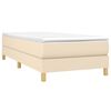 vidaXL Boxspringbettgestell Creme 80x200 cm Stoff