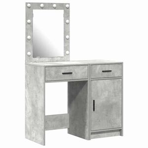 vidaXL Schminktisch 2 stk. Grau 50 x 41 x 135 cm Holzwerkstoff