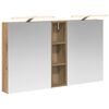 vidaXL Badezimmerschrank-Set 3 stk. Artisan-Eiche 120 x 14,5 x 70 cm