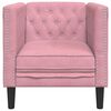 vidaXL Chesterfield-Sessel Rosa Samt