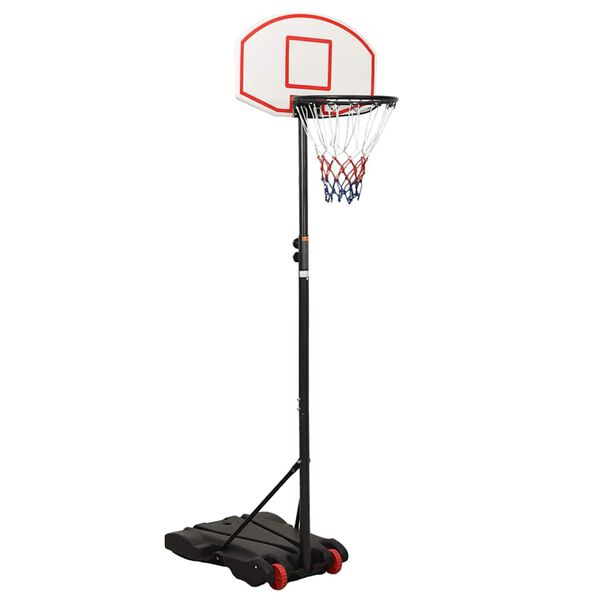 vidaXL Basketballst&auml;nder Wei&szlig; 216-250 cm Polyethylen
