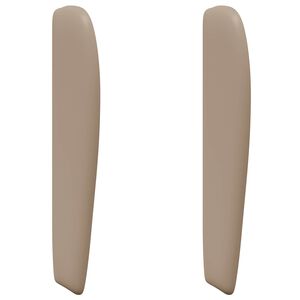 vidaXL Kopfteil Ohr Braun 80 x 23 x 6 cm PVC