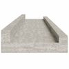 vidaXL Wandregale 2 Stk. Betongrau 80x9x3 cm