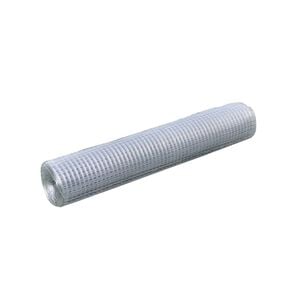 vidaXL Maschendrahtzaun Verzinkter Stahl Quadratisch 1x25 m Silbern