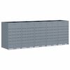 vidaXL Wagenm&uuml;llbeh&auml;lter f&uuml;r 5 Beh&auml;lter Hellgrau 340 x 77,5 x 121,5 cm