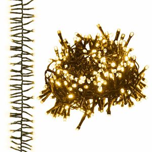 vidaXL LED-Lichterkette mit 400 LEDs Warmwei&szlig; 7,4 m PVC