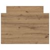 vidaXL Bettrahmen Artisan-Eiche 193 x 78 x 50 cm Holzwerkstoff
