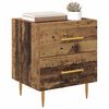 vidaXL Nachttisch Altholz 40 x 35 x 47,5 cm Holzwerkstoff