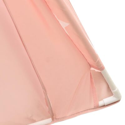 vidaXL Kinder Tipi-Zelt mit Tasche Polyester Rosa 115x115x160 cm