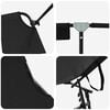 vidaXL Klappbare Sonnenliege 2 pcs Schwarz 56 x 190 x 81cm Stoff