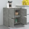 vidaXL Sideboards 2 Stk. Betongrau 70x41x75 cm Holzwerkstoff