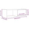 vidaXL TV-Schrank Grau Sonoma 80x31x25,5 cm Holzwerkstoff