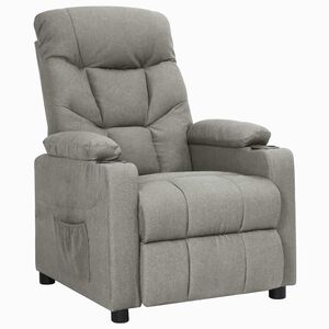 vidaXL Relaxsessel Hellgrau Stoff