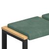 vidaXL Bankkissen 4 Stk. Samt Meergr&uuml;n Tiefe 35 cm