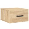 vidaXL Wand-Nachttisch Sonoma-Eiche 35x35x20 cm