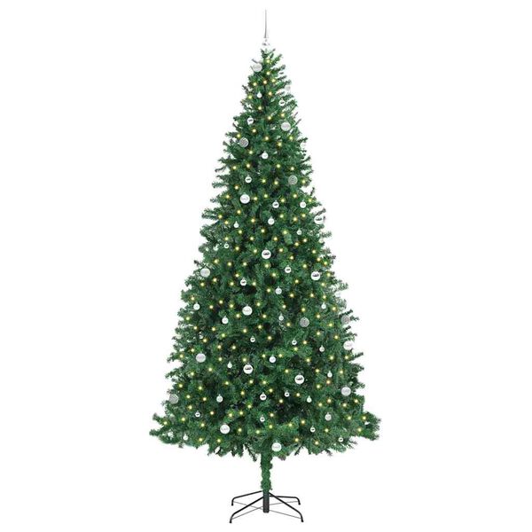 vidaXL K&uuml;nstlicher Weihnachtsbaum mit 300 LEDs mit St&auml;nder Gr&uuml;n 300 cm