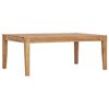 vidaXL Gartentisch 90,5x55,5x30,5 cm Massivholz Teak