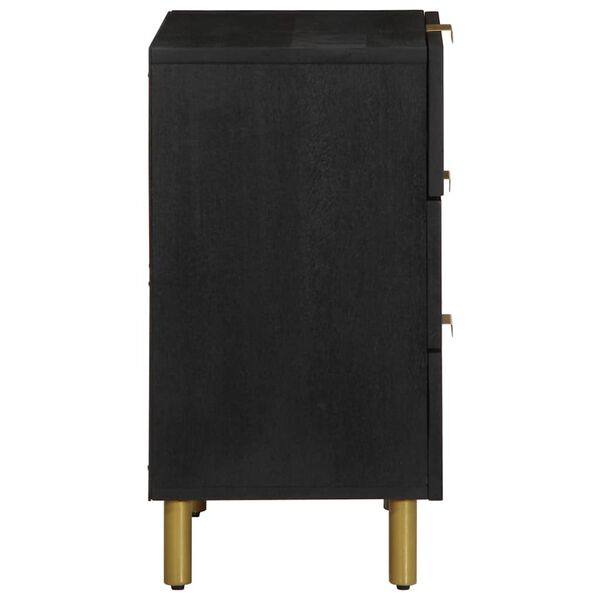 vidaXL Nachttisch Schwarz 50x33x62 cm Holzwerkstoff