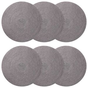vidaXL Jute-Untersetzer 6 stk. Grau 100% Tossa-Jute