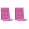 vidaXL Niedriglehner-Auflagen 2 Stk. Rosa Stoff