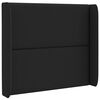 vidaXL Kopfteil Ohr Schwarz 80 x 16 x 4 cm Stoff
