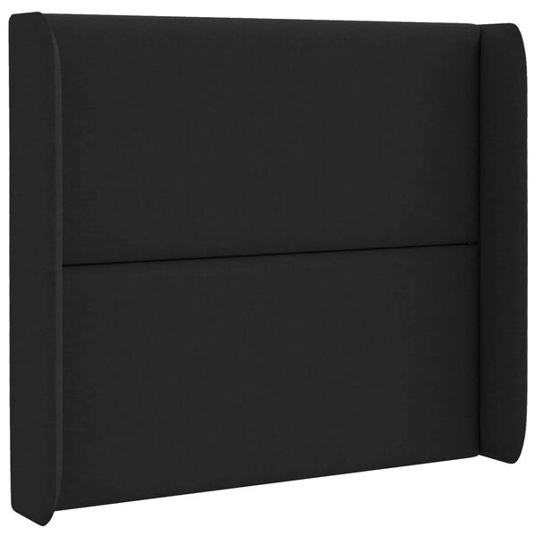 vidaXL Kopfteil Ohr Schwarz 80 x 16 x 4 cm Stoff