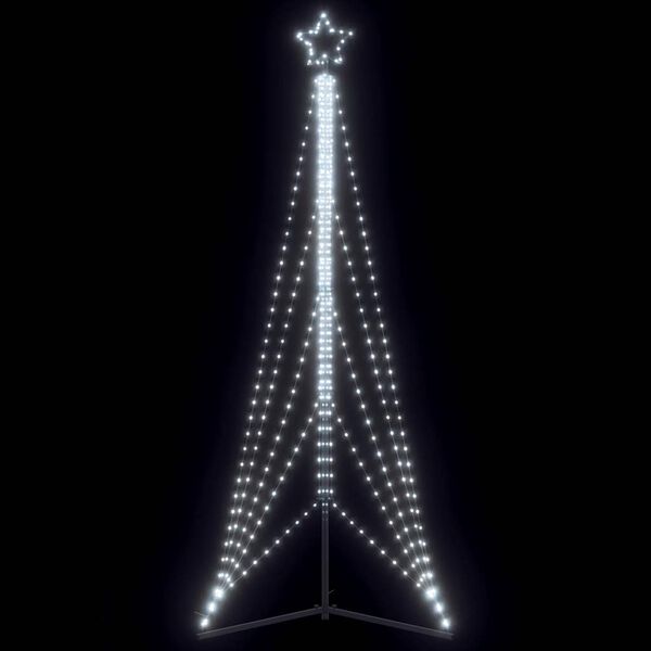 vidaXL LED Weihnachtsbaum 525 LEDs Kaltweiß 302 cm