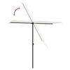vidaXL Sonnenschirm mit Aluminium-Mast 2x1,5 m Sandweiß