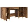 vidaXL Schreibtisch mit Regal Altholz 140 x 50 x 75 cm Holzwerkstoff