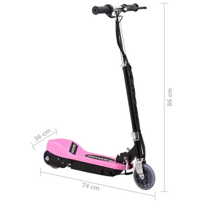 vidaXL E-Scooter 120 W Rosa