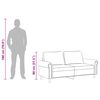 vidaXL 2-Sitzer-Sofa Creme 140 cm Samt