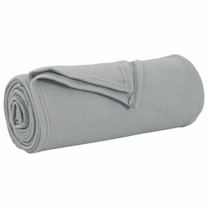 vidaXL Wohndecke Grau 170 x 130 cm 0.33 kg Fleece