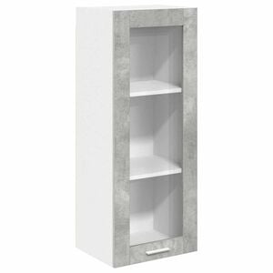 vidaXL H&auml;ngeschrank mit T&uuml;r Beton Grau 40 x 31 x 100 cm Holzwerkstoff
