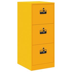 vidaXL Aktenschrank Senfgelb 44 x 50 x 106,5 cm Kaltgewalzter Stahl