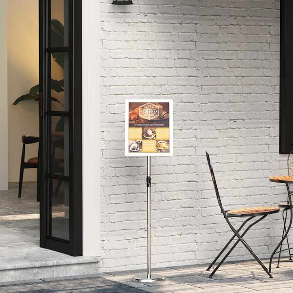 vidaXL Messest&auml;nde Silber 25 x 25 x 125 cm Aluminium